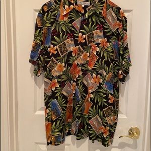 Postcards from Paradise Men’s Hawaiian Shirt